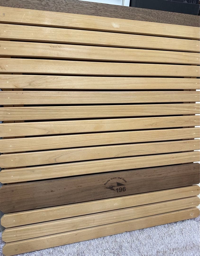 KUROSON370F 2つ折りひのきウッドテーブル