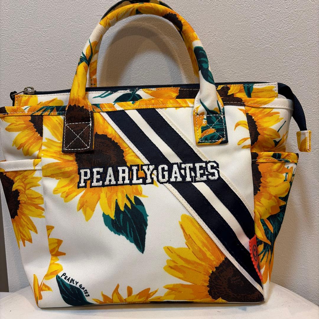 PEARLY GATES ひまわり柄トートバッグ