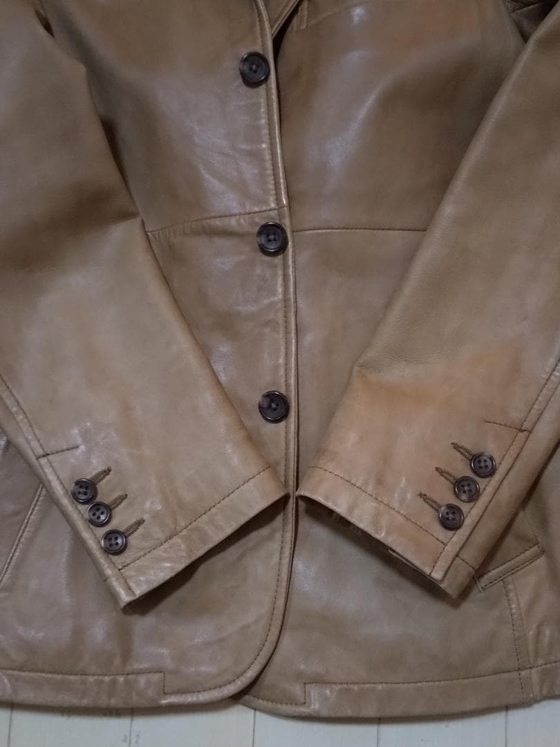 お洒落なレザージャケット タケオキクチ 羊革 M TAKEO KIKUCHI