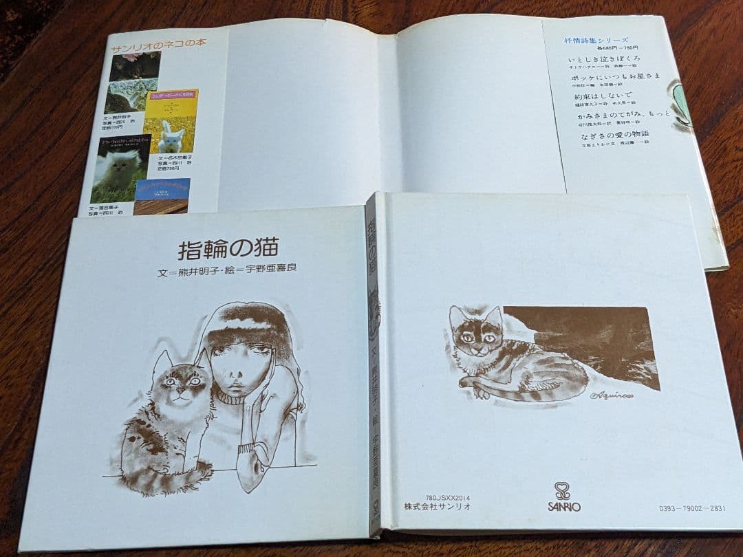 『指輪の猫』熊井明子 宇野亜喜良 初版 サンリオ 1979年