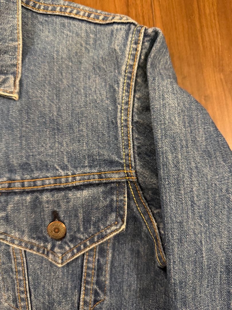 【激レア】Levis 70505 70s 横ケアタグ レインボーステッチ M-L