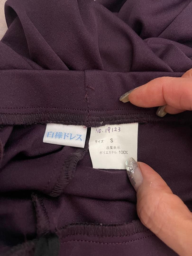 新品未使用 社交ダンス スカート 白樺 Sサイズ 8枚 紫 パープル 藤色