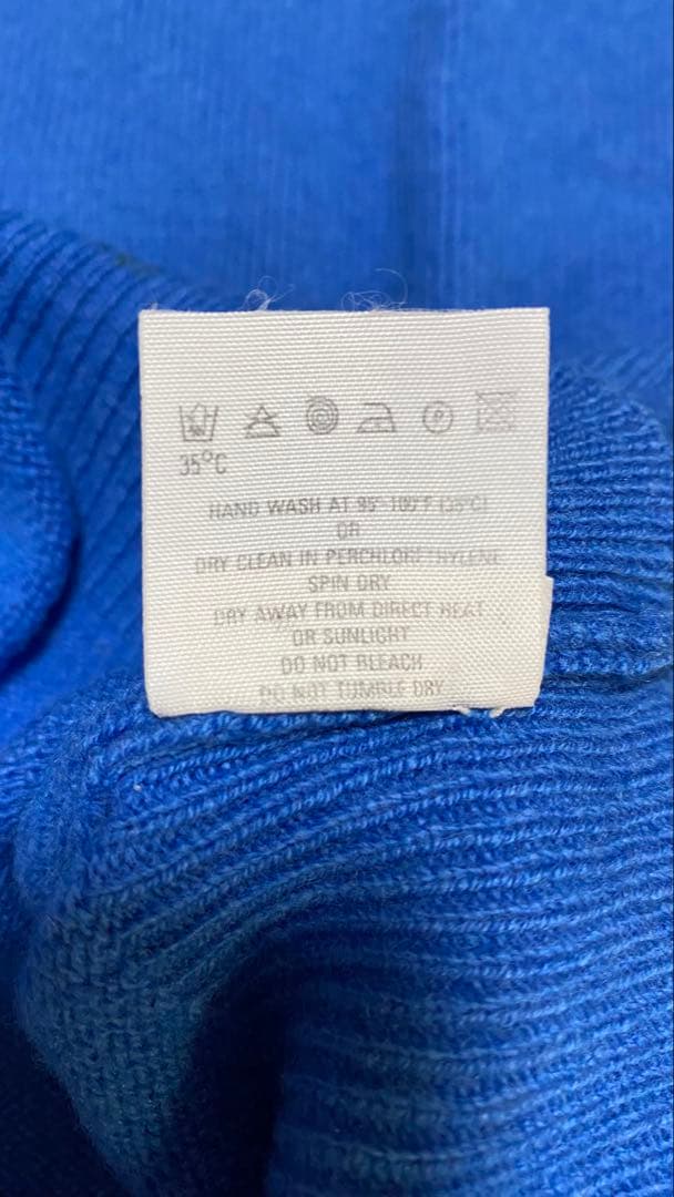 ライル&スコット　Lyle & Scott セーター　ラムウール　青　Ｌ位