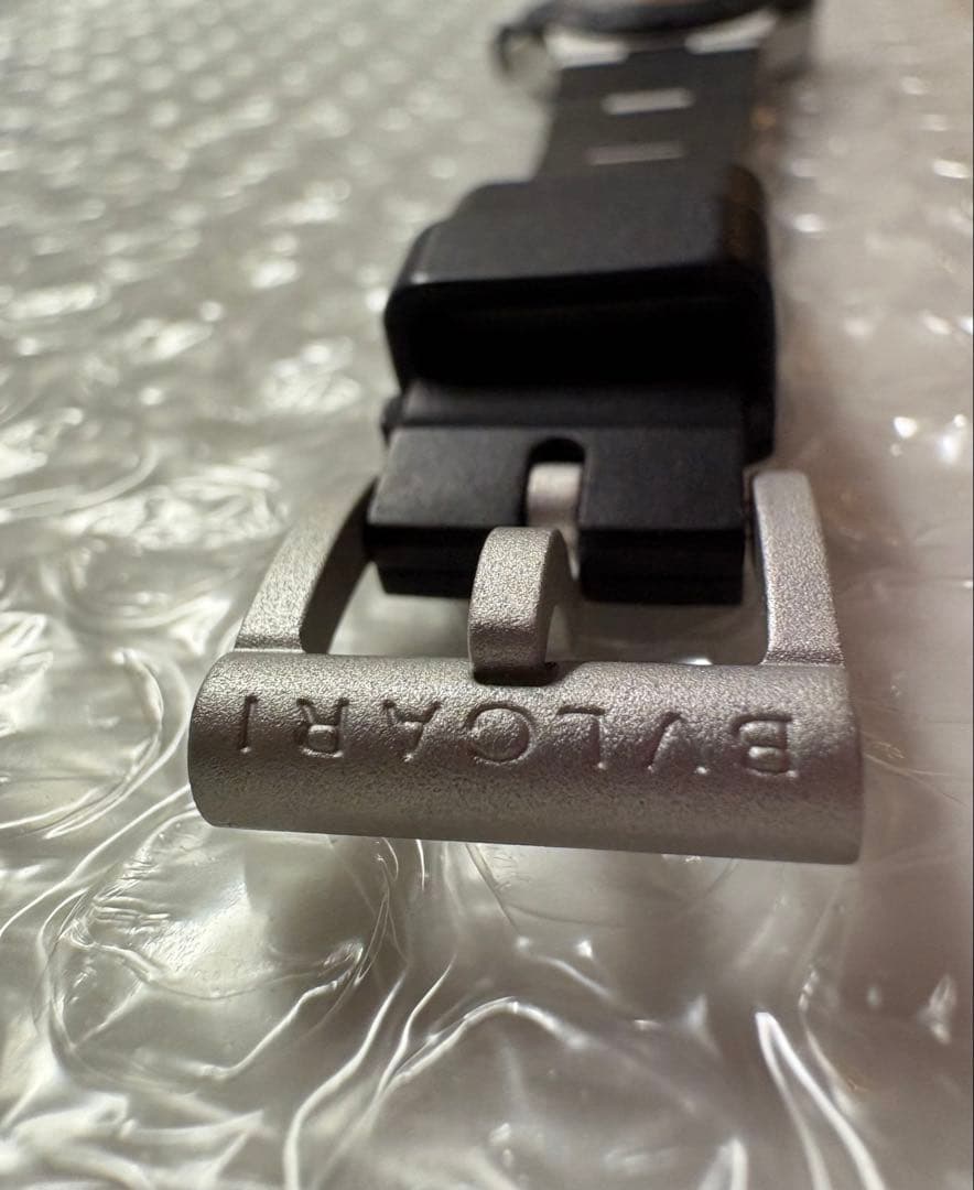 稼動品⭐️BVLGARI デイトクォーツAL29TA アルミニウム ラバーベルト