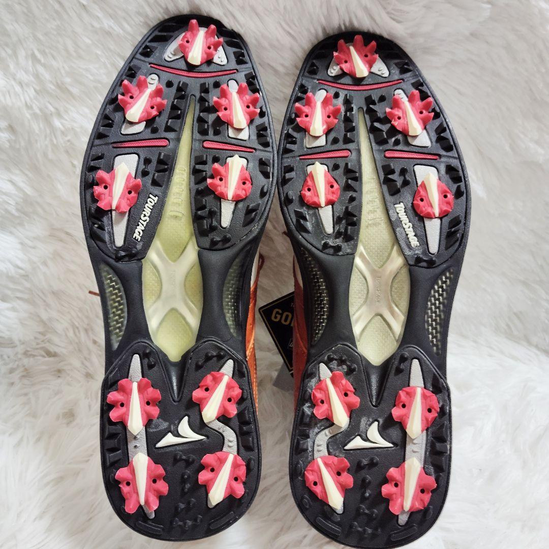 ツアーステージ ゴルフシューズ SHX80P 26㎝ ゴアテックス 新品 白茶