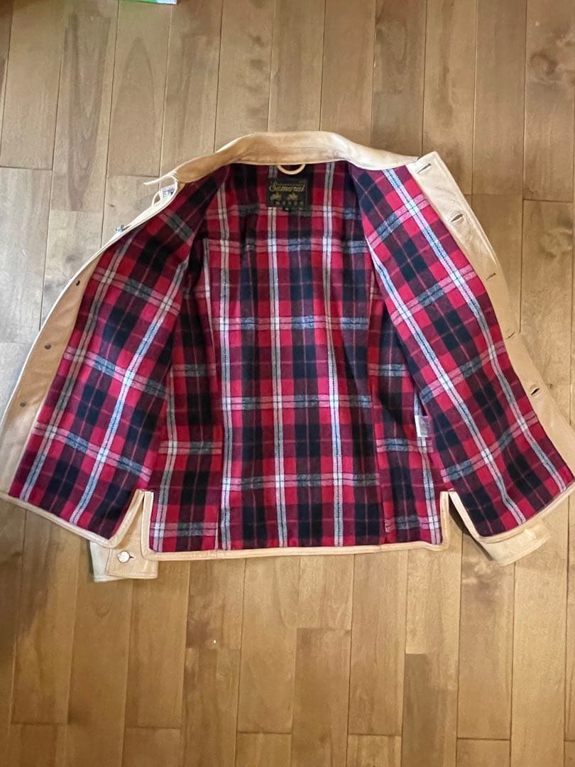 SAMURAI JEANS サムライ二輪車倶楽部　レザージャケット サイズ38