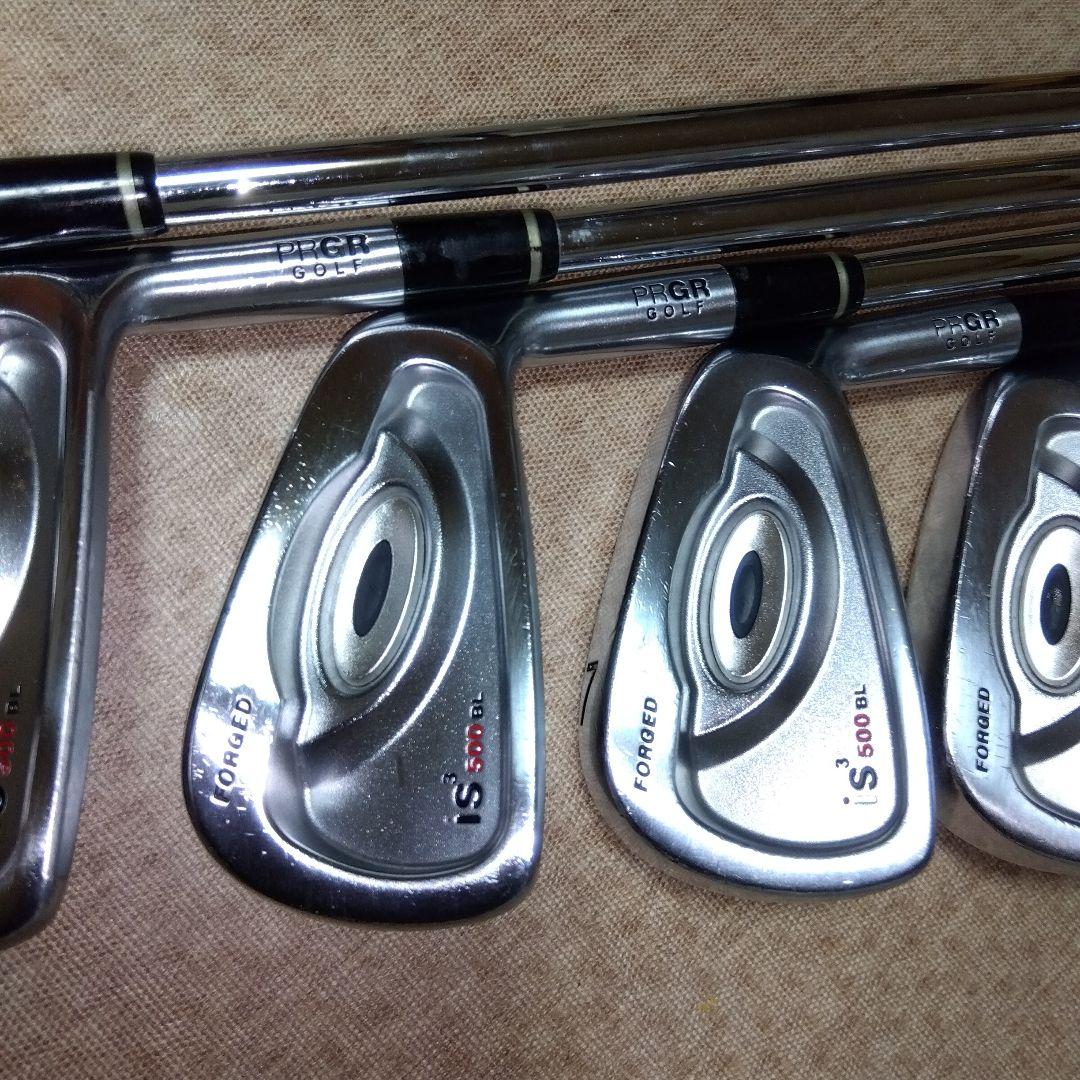 綺麗な状態 PRGR iS3500BL FORGED ４〜９.ＰＷ ７本【Ｓ】
