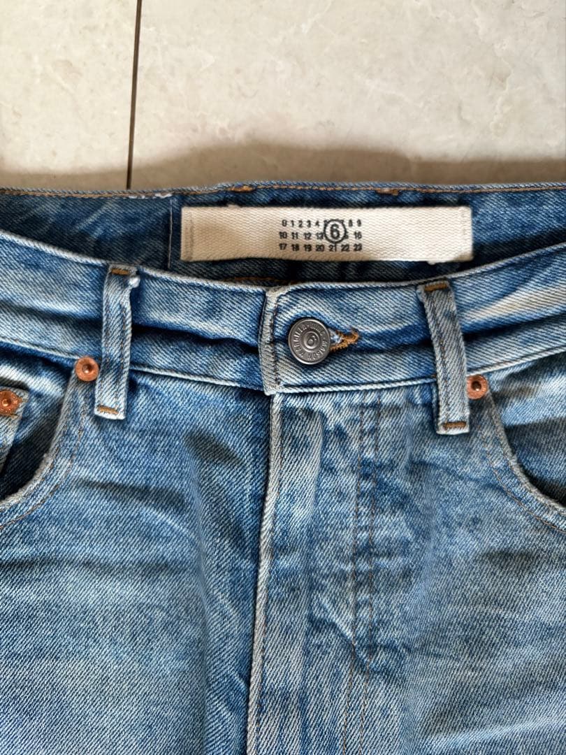 MM6 Maison Margiela ハイライズ ワイドジーンズ サイズ26