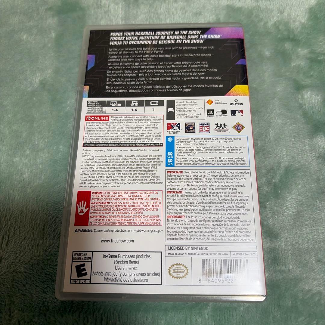 MLB The Show 25 Nintendo Switch コード付き