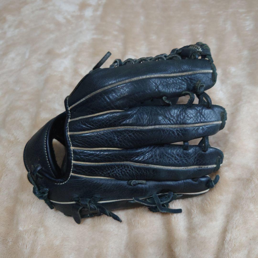 ASICS REVIVE 軟式グローブ 黒　左　サウスポー