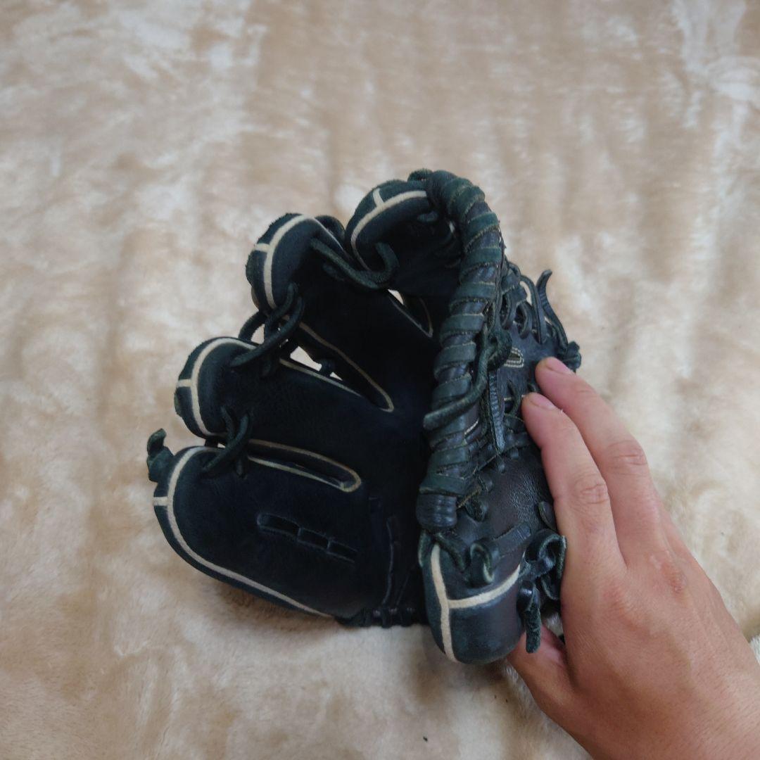 ASICS REVIVE 軟式グローブ 黒　左　サウスポー