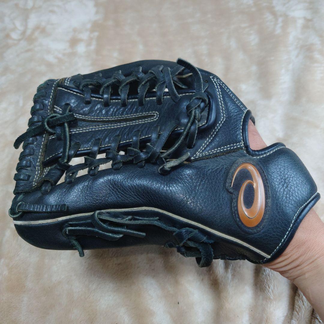 ASICS REVIVE 軟式グローブ 黒　左　サウスポー