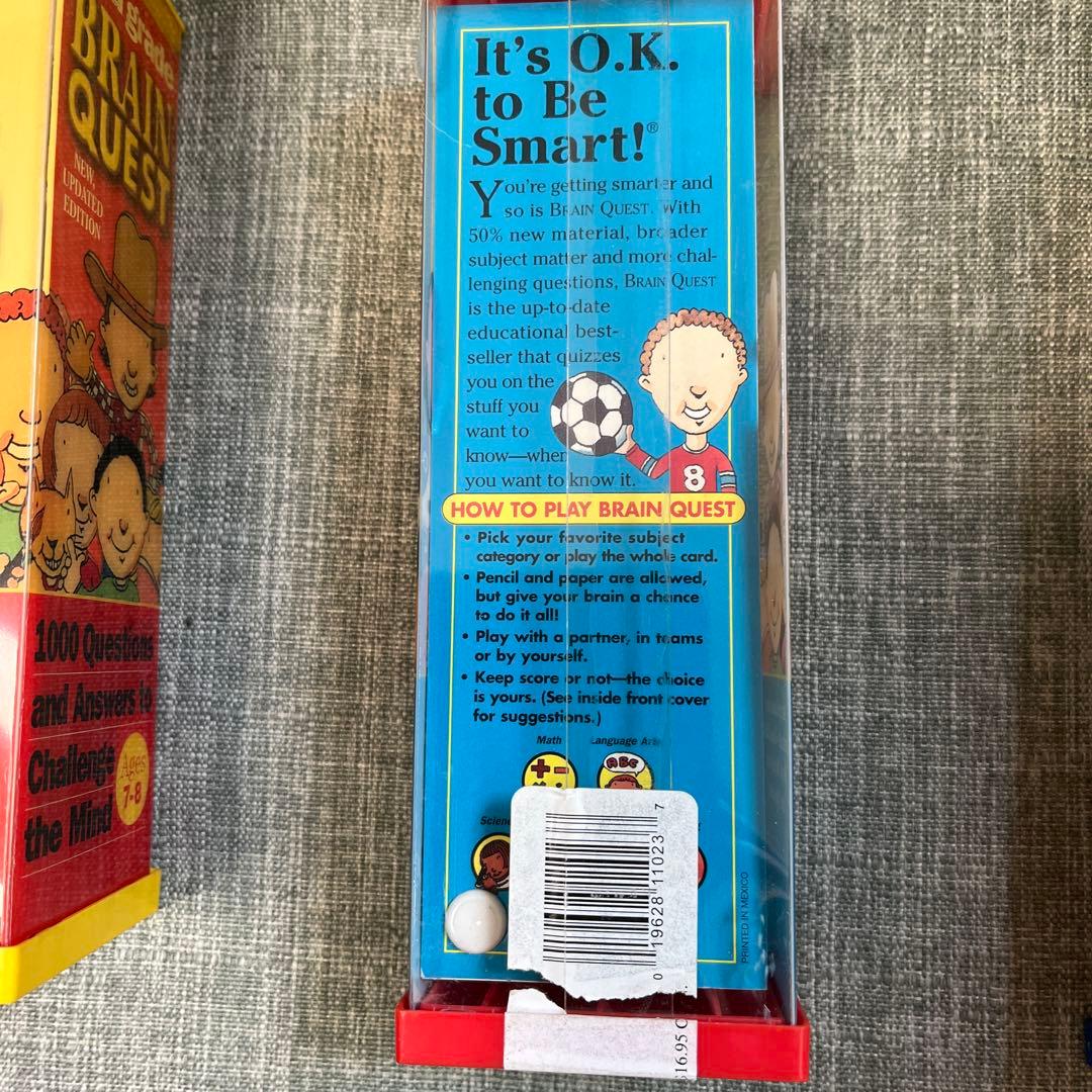 英語教材Brain Quest クイズカード英語7歳から13歳全て英語　難問