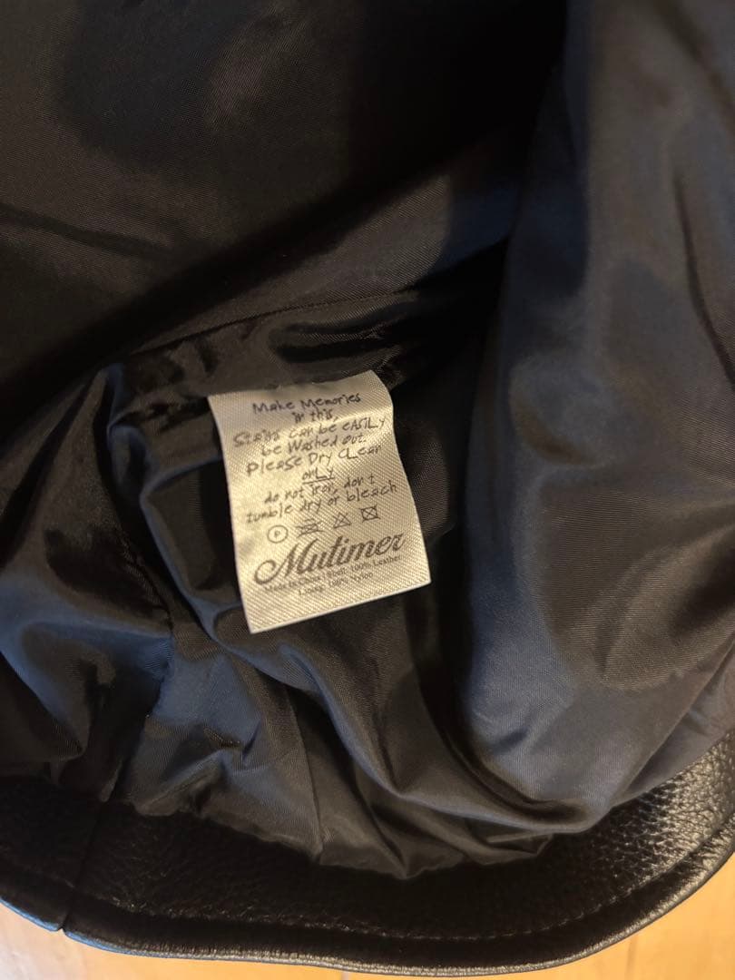 mutimer黒レザージャケット