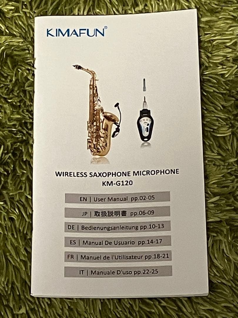 KIMAFUN 2.4G　 クリップ　ワイヤレスマイク／サックス・トランペット