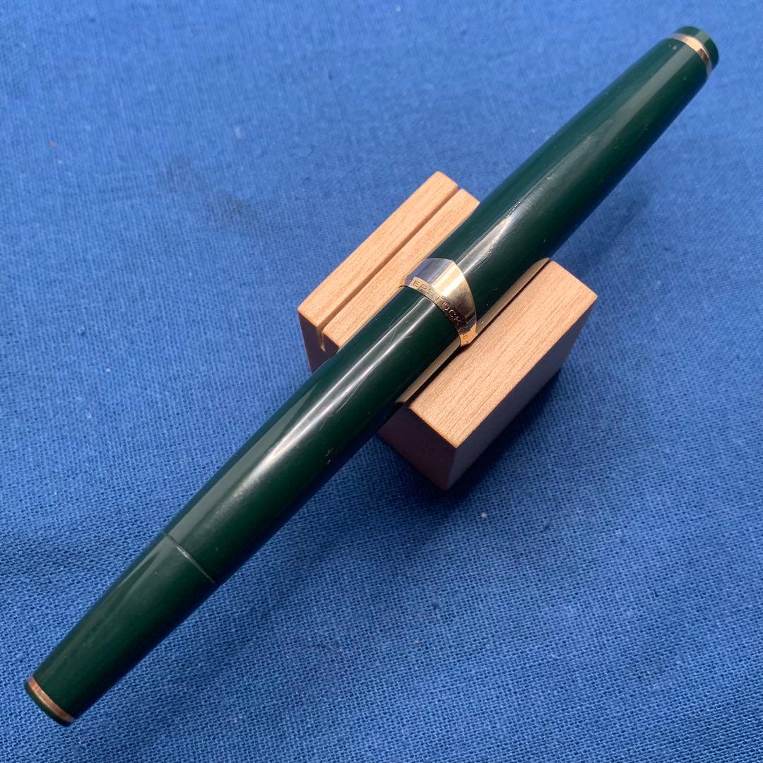 【希少】モンブラン no.12 グリーン軸　18C EF 万年筆