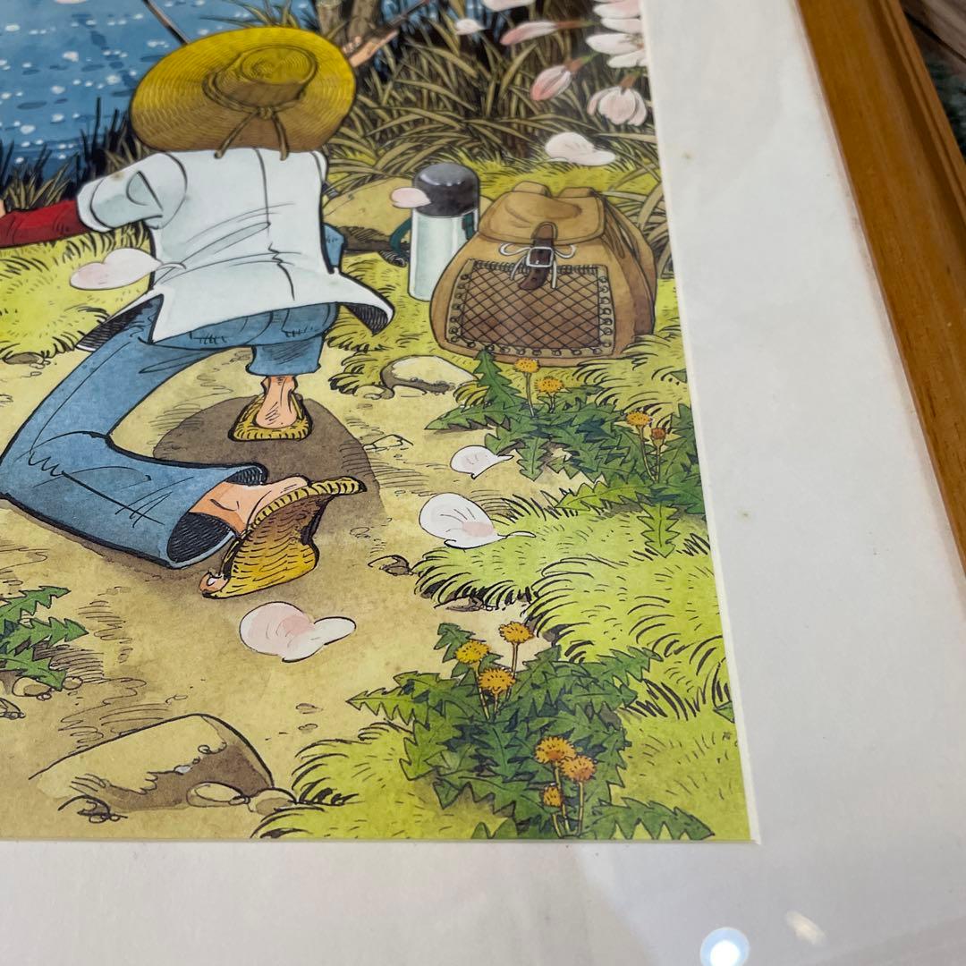 釣りキチ三平　額装ポスター　春　矢口　高雄