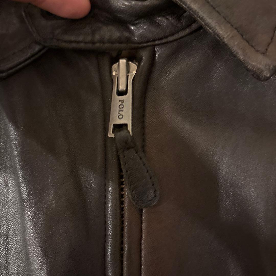 ジャケット・アウター Polo Ralph Lauren Brown leather jacket