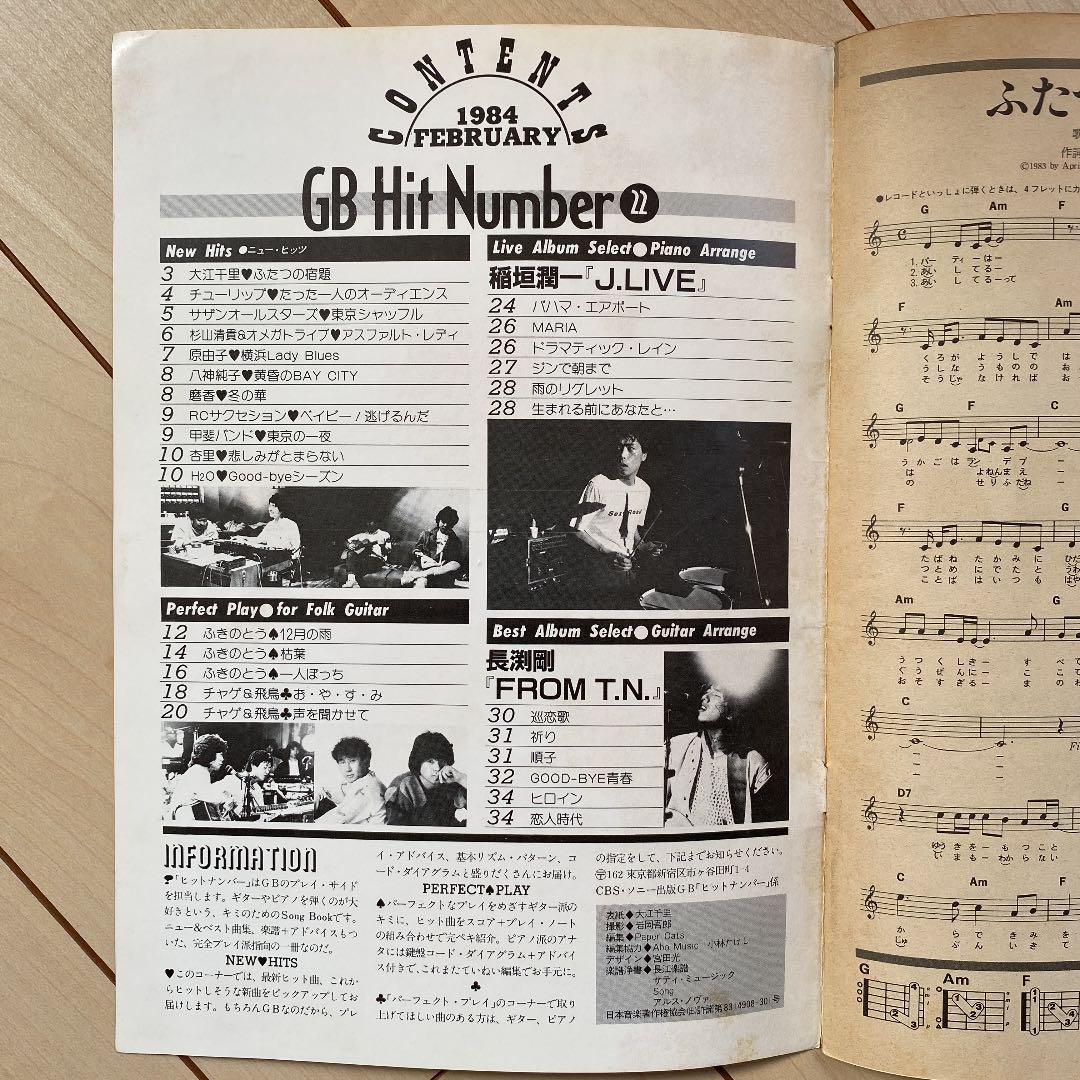 GB Hit Number 22 ギターブック付録　楽譜集