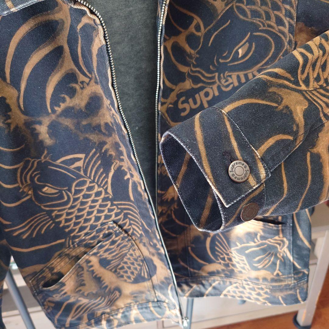 希少 美品 Supreme 20SS Waves Work Jacket