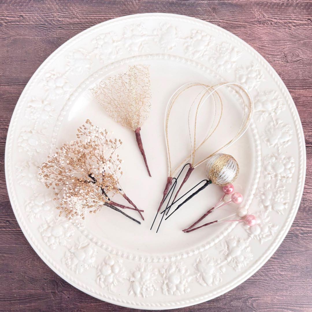 【HAru*はる】つまみ細工の髪飾り 成人式 七五三 卒業式　ピンク030601