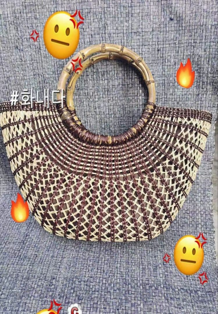 黄草という植物で編むおしゃれバッグ