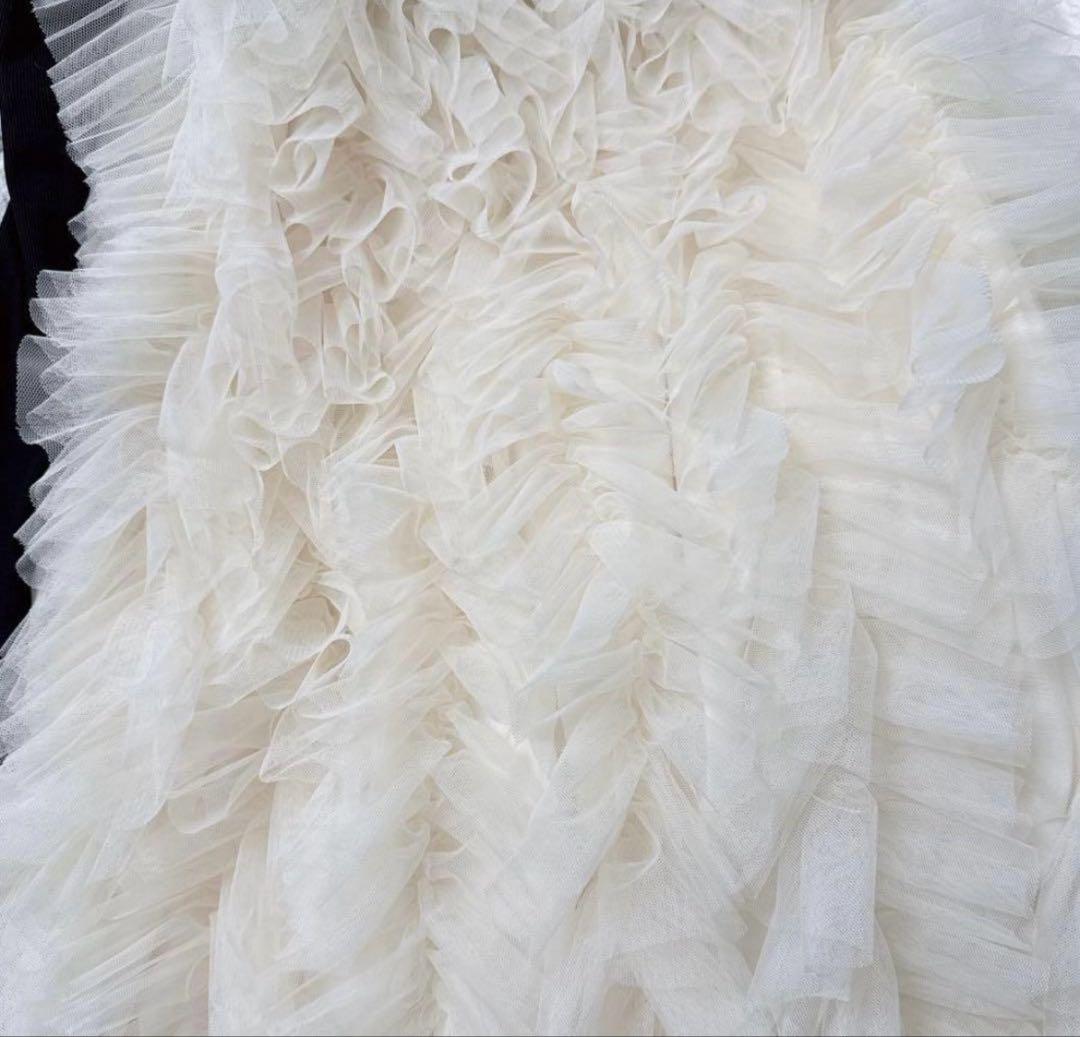 NOTRE émor ruffle tulle dress本日限定値下げ