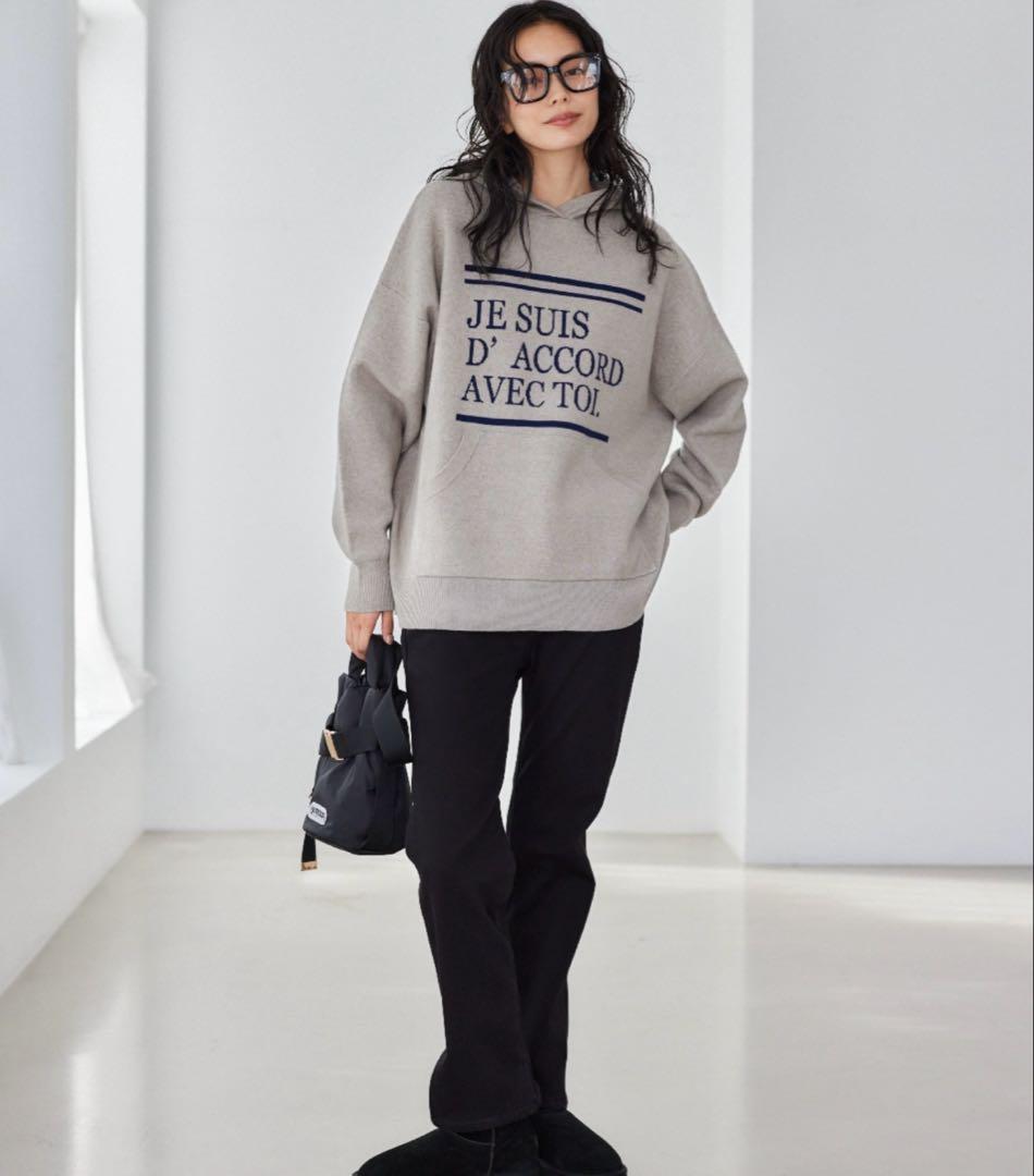 ☆美品☆【BARNYARDSTORM】ロゴ入りフーディーニット