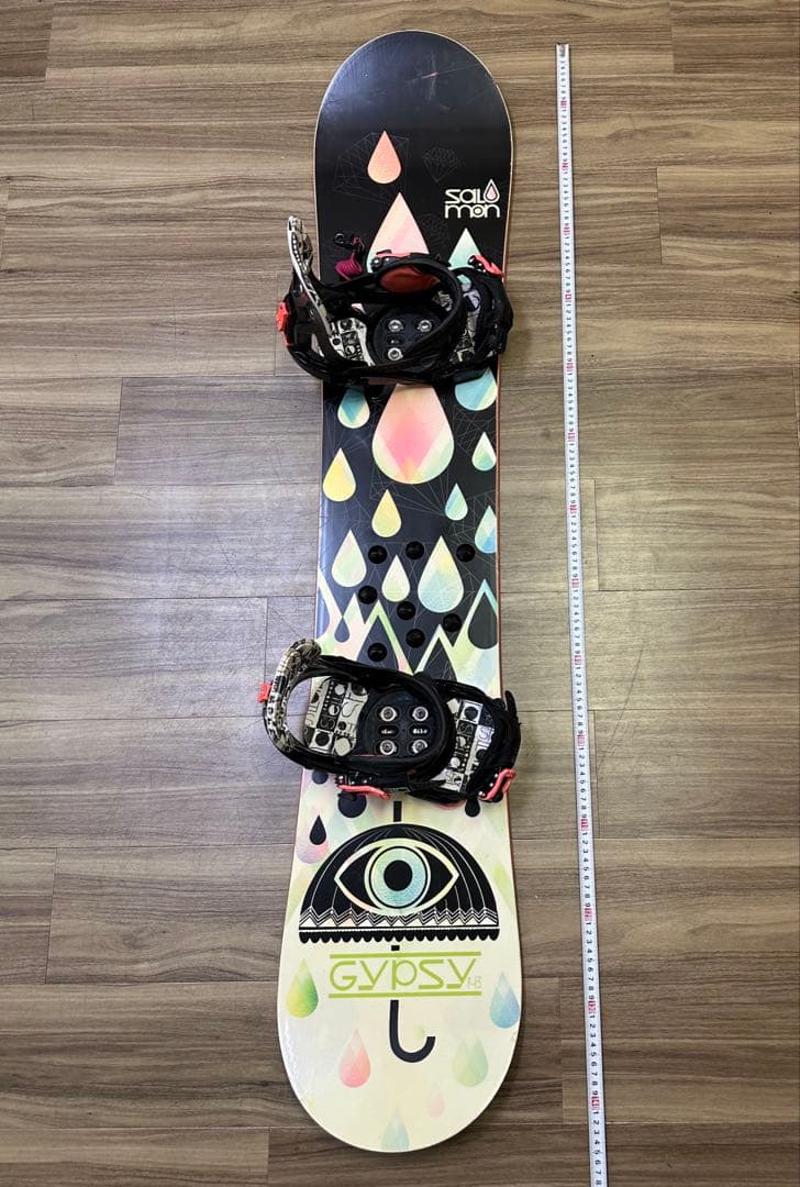 スノーボード SALOMON 143cmバインディングSALOMON S/M