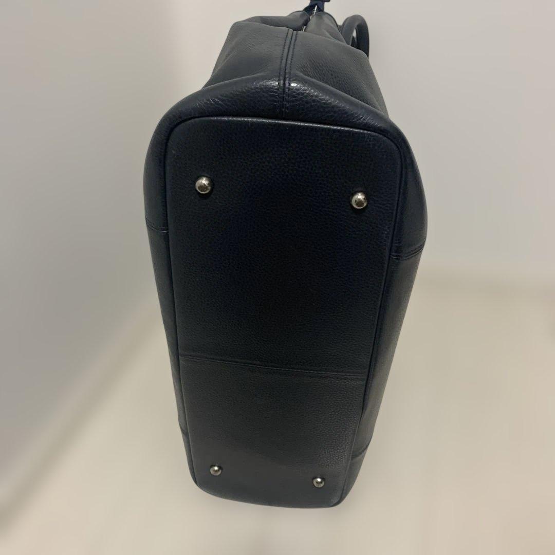 【2/1迄値引きあり】BARNEYS NYレザートートバッグ ネイビー