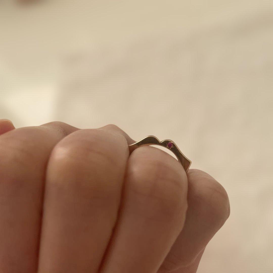 K10スタージュエリー リング リップ ルビー #11