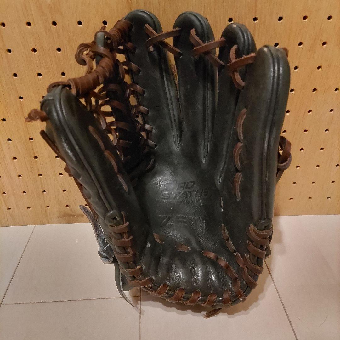 ざ*き様 旧ロゴ ZETT プロステイタス 軟式外野手用 グラブ