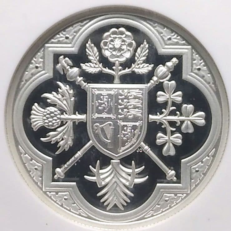 2023 チャールズ三世 戴冠記念 2oz £5 銀貨 NGC PF70UC
