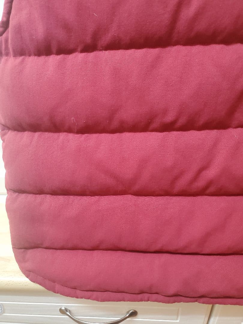 13年 メンズL パタゴニア ダウンベスト えんじ色