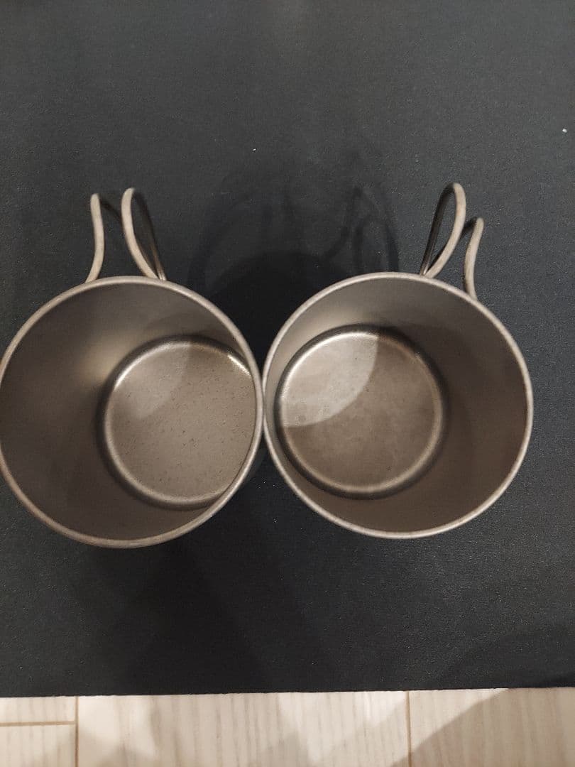  peak　アルミ制クッカー4点　チタンマグカップ2点