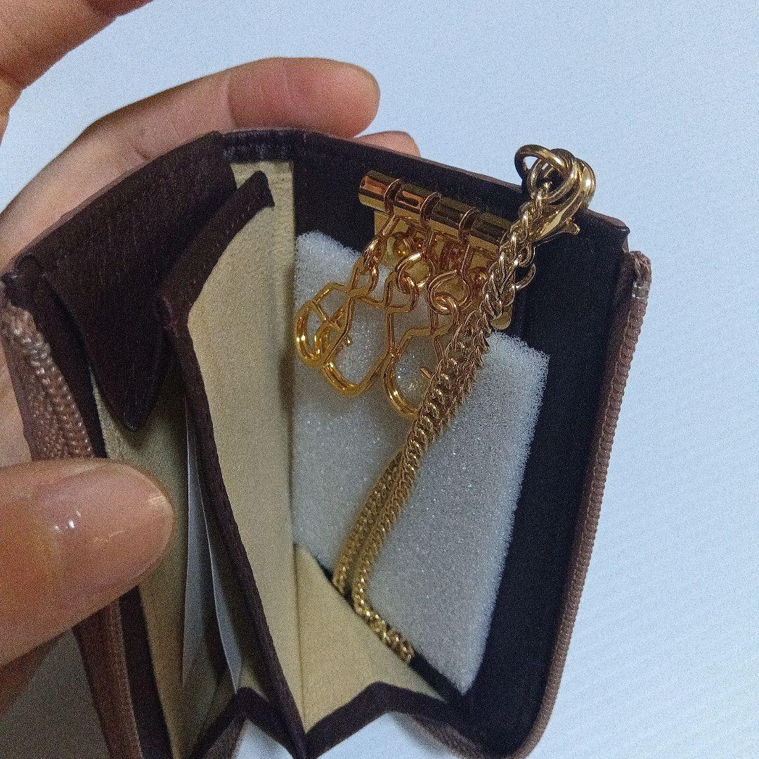 アタオ　キーケースセピアボルドー