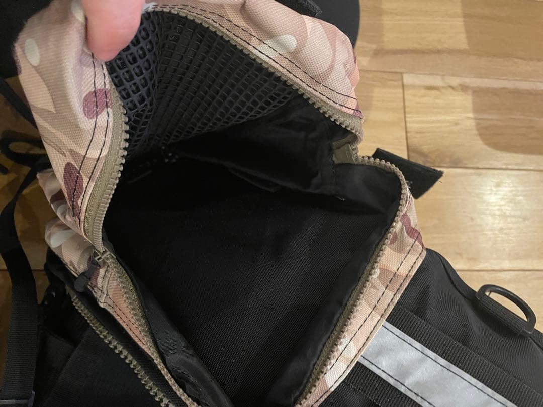 RBB ゲームベスト 迷彩　ウエストベルト付き、リーニアロッドホルダー