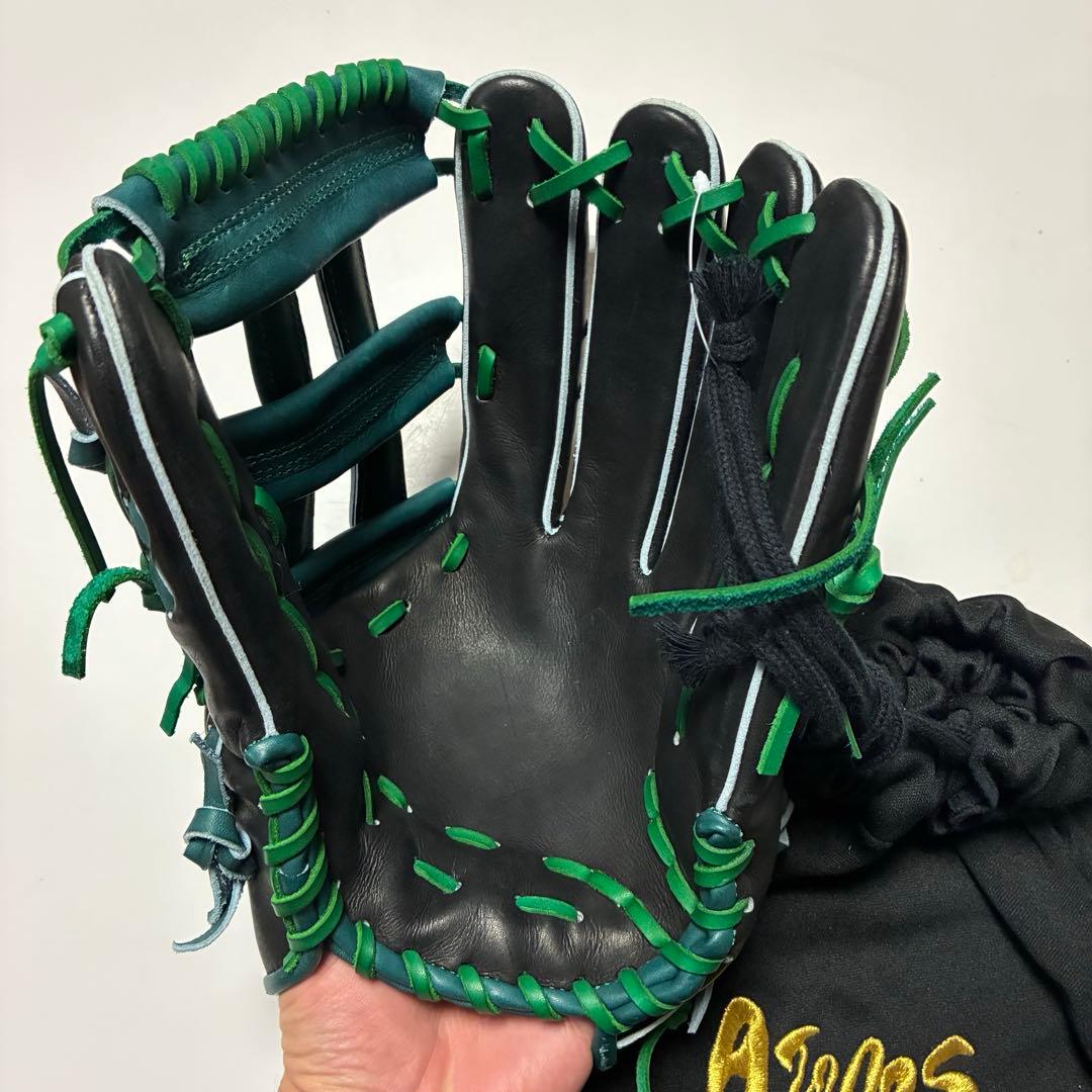 アトムズ　ATOMS　軟式用グラブ 外野手用　専用袋付き