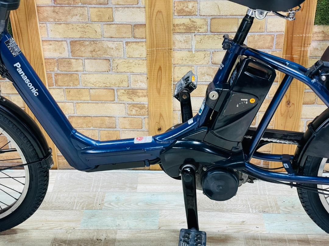 ブルー系 王様 ギュットアニーズ子供乗せ電動アシスト自転車 H3401