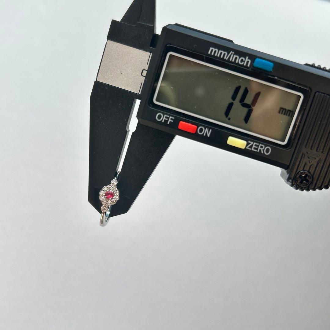 ピンクスピネル　リング　11号　プラチナ900 pt ダイヤ取り巻き