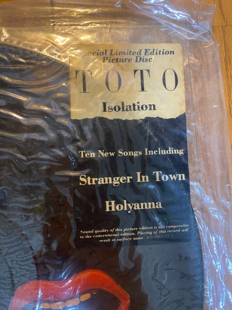 TOTO Isolation ピクチャーディスク 限定盤 レコード 未開封