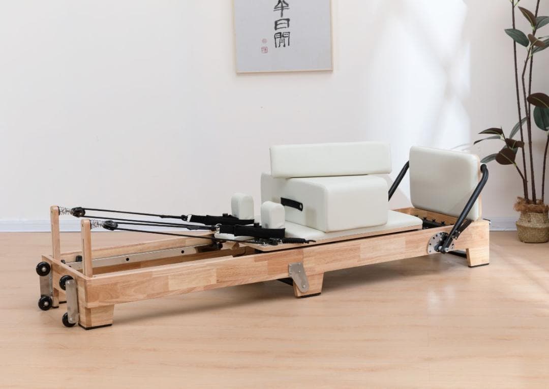 新品ウッドピラティスリフォーマー セットブラック