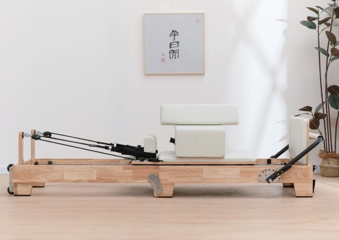 新品ウッドピラティスリフォーマー セットブラック