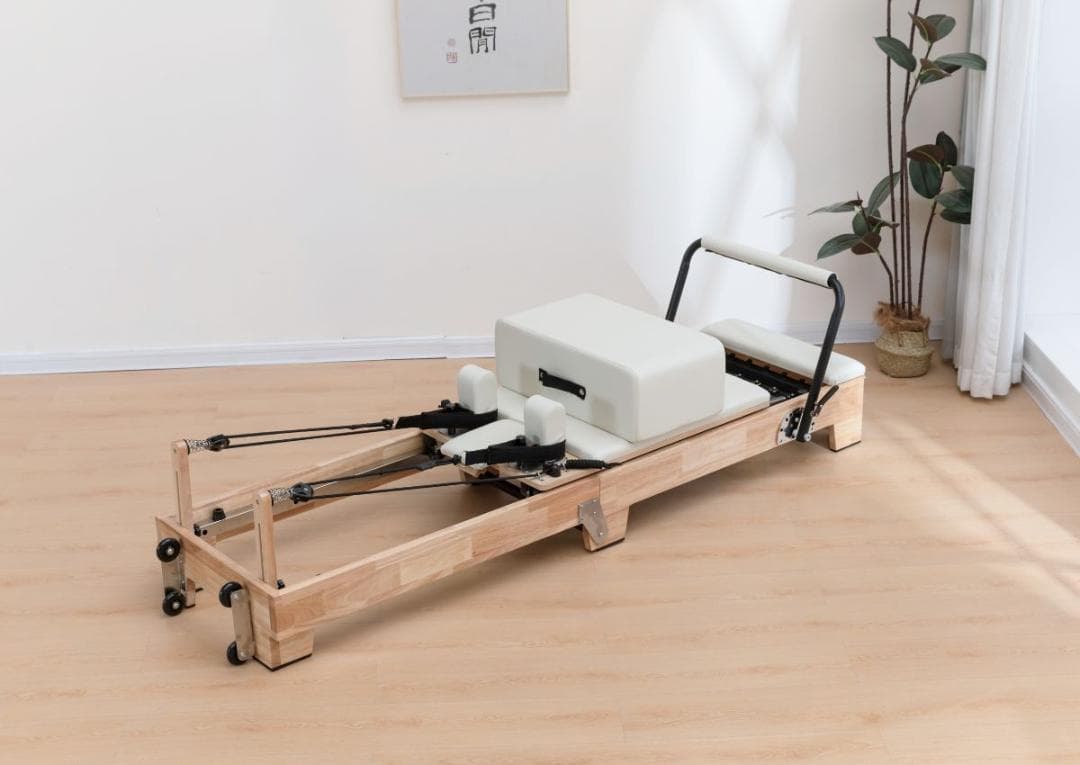 新品ウッドピラティスリフォーマー セットブラック