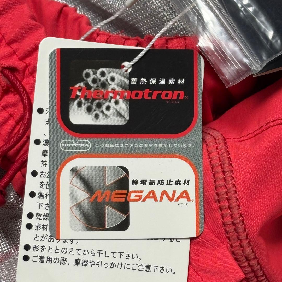 新品タグ付 パーリーゲイツ サーマルパンツ レッド レディース 0 保温