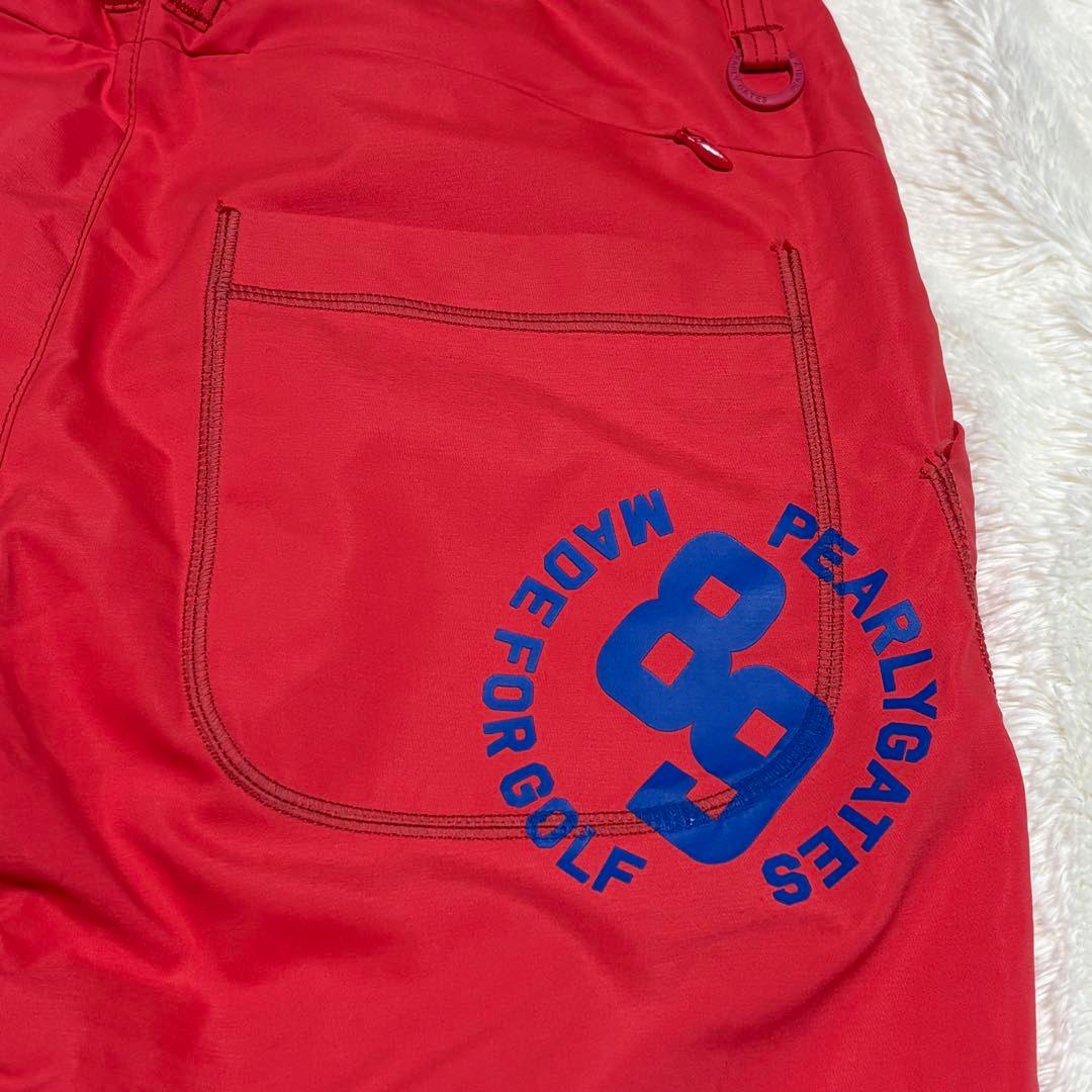 新品タグ付 パーリーゲイツ サーマルパンツ レッド レディース 0 保温