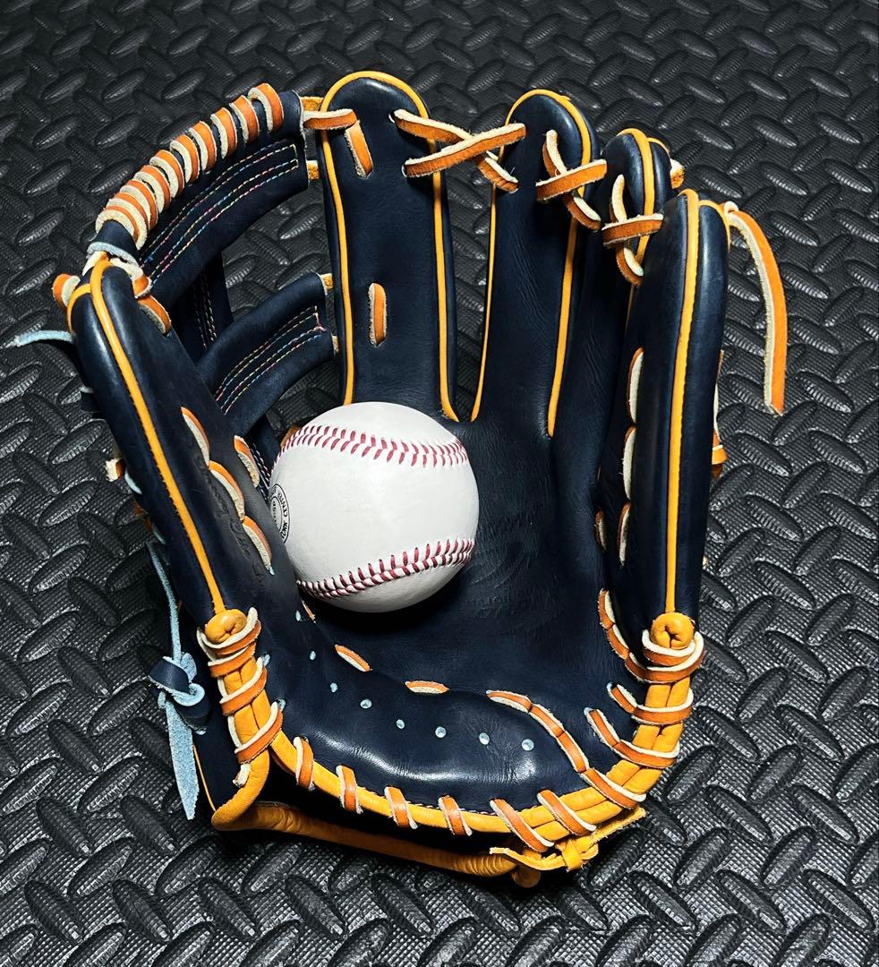 日本製 ミズノプロ オプション オーダー 軟式 内野用 グローブ 佐藤輝明モデル