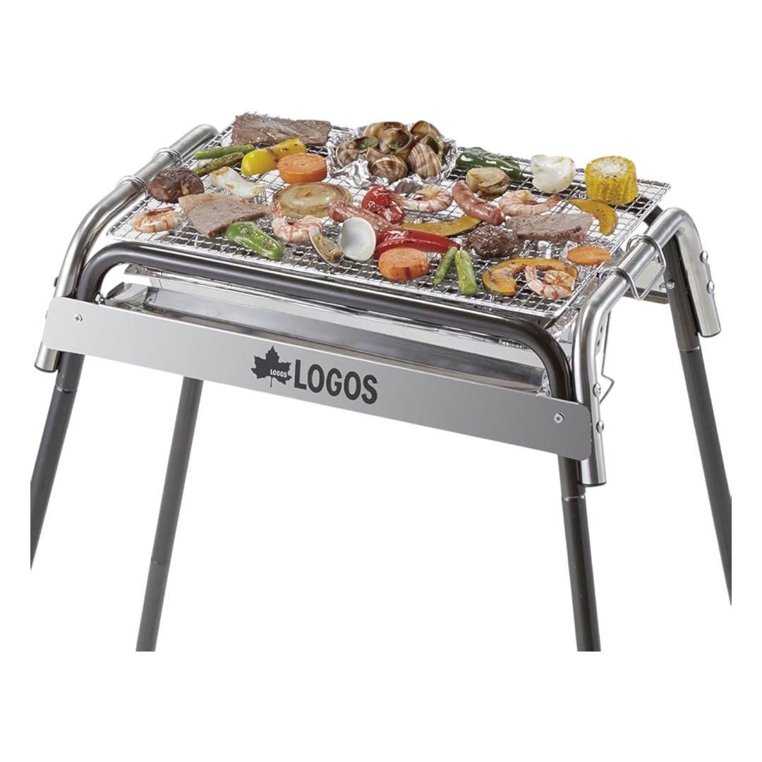 LOGOS ロゴス バーベキューコンロ スタンド型グリル お掃除が簡単 安定感