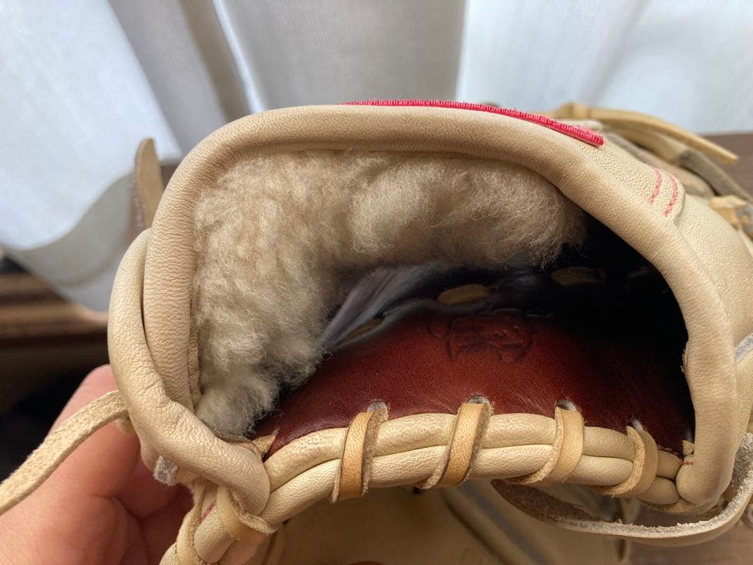 Rawlings 硬式グローブ ベージュ 袋&グラブハンマー付き