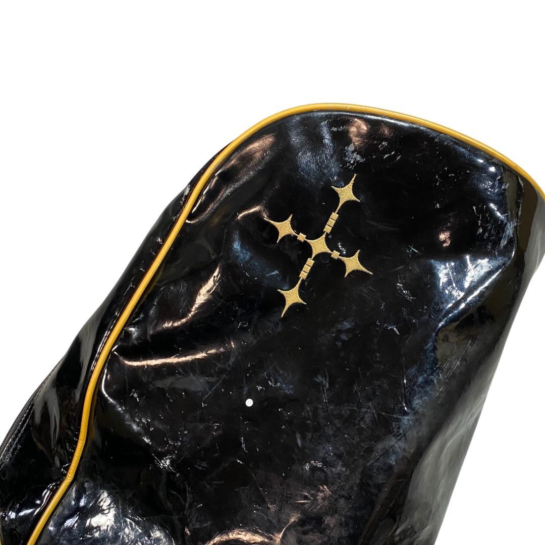 RomaRo ロマロ スタンド、フード付き キャディバッグ ブラック ゴールド